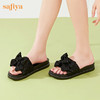 Safiya/索菲娅2023新款闲适假日亮片蝴蝶结休闲外穿平底凉拖SF32110403 商品缩略图0