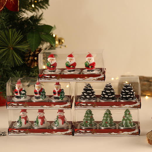 【日用百货】香氛圣诞礼盒助装饰氛围室内蜡烛 商品图3