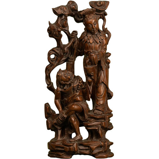 清 黄杨木雕麻姑献寿人物摆件 商品图5