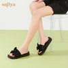 Safiya/索菲娅2023新款闲适假日亮片蝴蝶结休闲外穿平底凉拖SF32110403 商品缩略图1