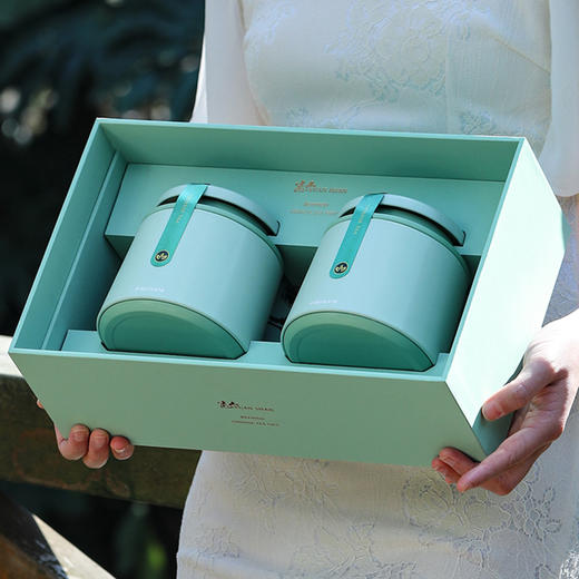 「两罐礼盒装！送礼佳品」安溪乌龙茶兰花香铁观音茶叶浓香型茶饮春节年货礼盒 商品图1