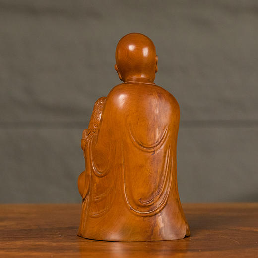 清 黄杨木雕戏狮罗汉 商品图1