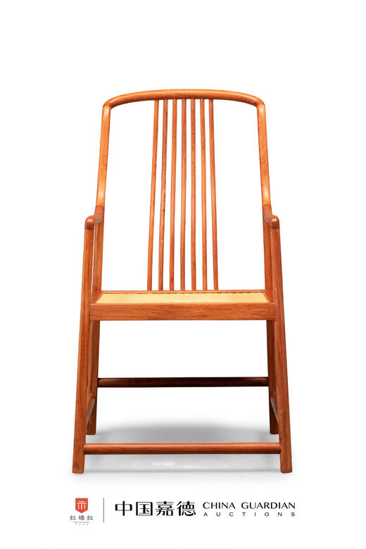 红桥红  家具严选  缅甸花梨(大果紫檀）  【S背高梳背椅 藤面】 商品图1