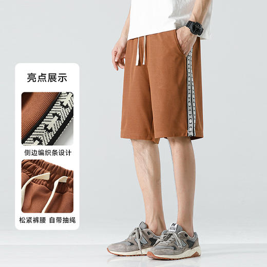 一口价【新款DH】大依优型大码休闲短裤五分裤沙滩裤高弹力免烫大号裤子 商品图4