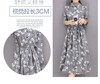 裁缝学苑 AW12长袖中长款连衣裙1:1实物服装纸样剪裁图纸牛皮纸样 商品缩略图2