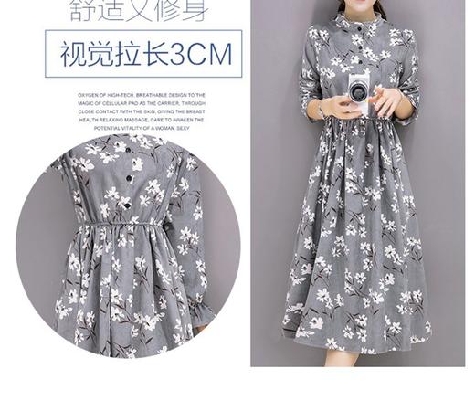裁缝学苑 AW12长袖中长款连衣裙1:1实物服装纸样剪裁图纸牛皮纸样 商品图2