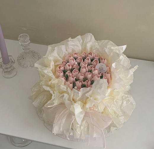 妈妈女神女生纪念日情侣奶油花束蛋糕 商品图0