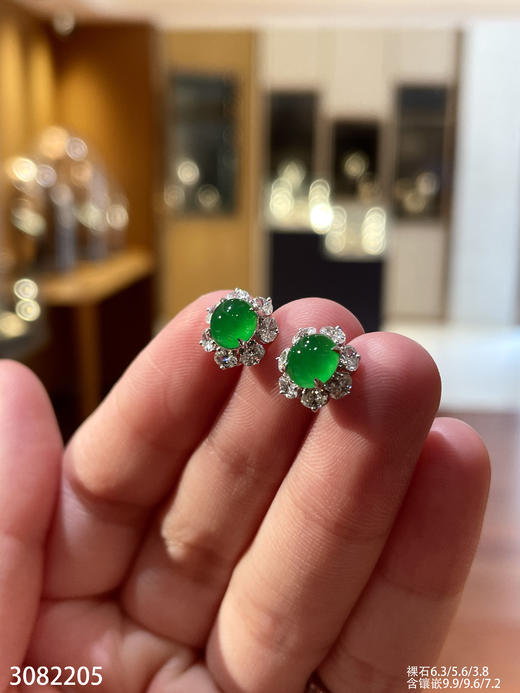 3082205，蛋面耳钉。具体价格微信咨询 商品图2