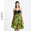 LIZZY2024时尚抹胸度假风挂脖肩带印花吊带露背连衣裙2792 商品缩略图2