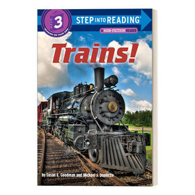 英文原版 Step into Reading Step 3 Trains! 兰登阅读进阶3 火车前进史(百科) 儿童绘本 分级阅读 英文版 进口英语原版书籍