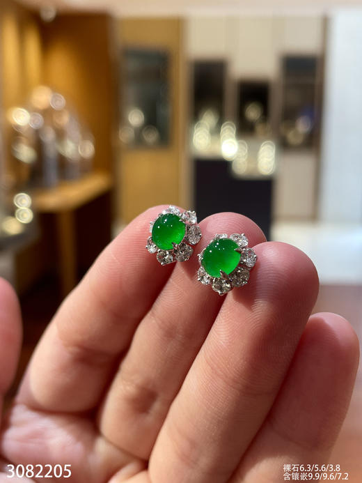 3082205，蛋面耳钉。具体价格微信咨询 商品图0