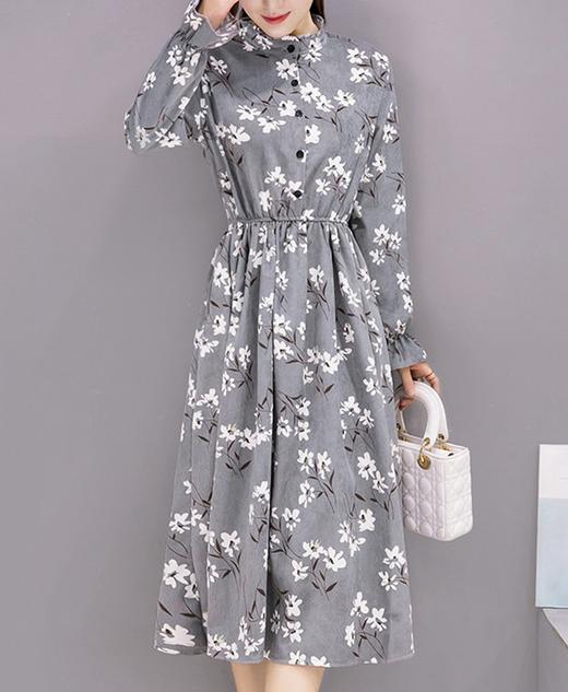 裁缝学苑 AW12长袖中长款连衣裙1:1实物服装纸样剪裁图纸牛皮纸样 商品图5
