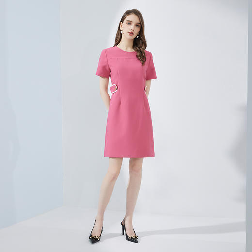 NF8M9斯尔丽瑟俪2023夏季商场同款甜美色系腰显瘦显高连衣裙 商品图3