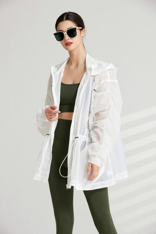 哈瓦塔防晒时尚短款外套 户外跑步H 3 3 0 1 1 3 商品图6