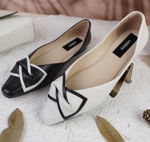 westory女鞋2023夏季新款平底羊皮百搭单鞋羊皮内里内垫73461 商品图2