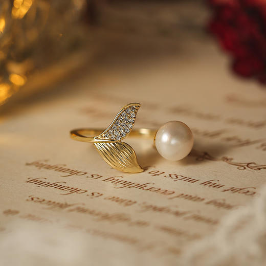 Manreya玛芮雅余生有你新版珍珠三件套耳钉项链戒指组合新款小众礼物情人节礼物 商品图12