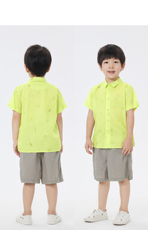 jnby  23年夏款  长绒棉轻薄透气短袖衬衫  1N6211990 商品图7