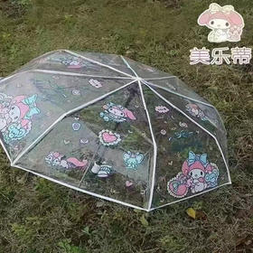 【29元/把】文竹万物可爱透明自动雨伞（1118037）