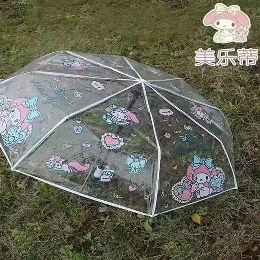【29元/把】文竹万物可爱透明自动雨伞（1118037） 商品图0