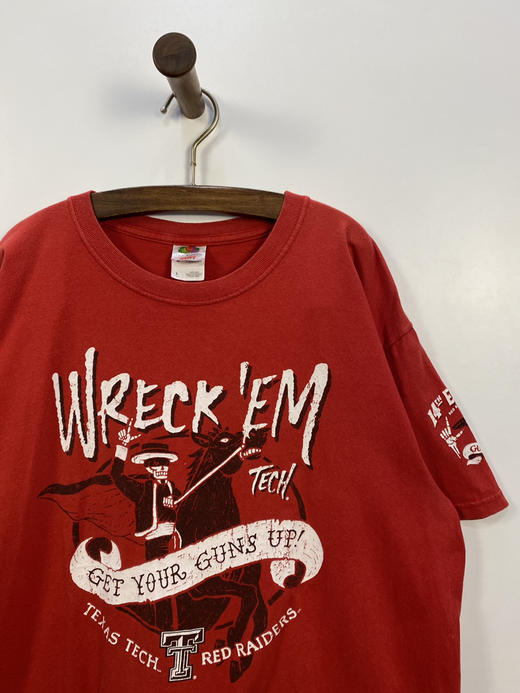  FRUIT OF THE LOOM 水果牌 德州理工大学 短袖T恤 _SST(L) 商品图0