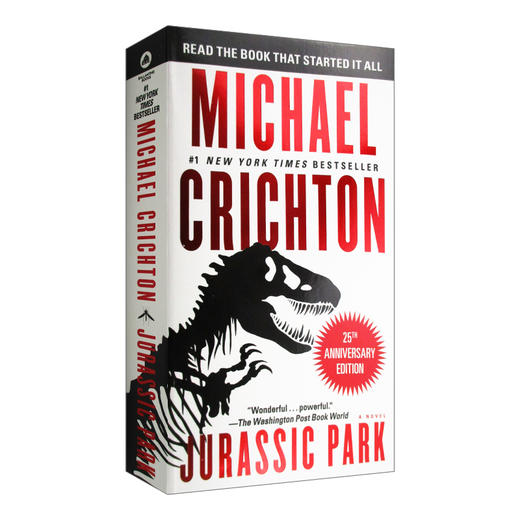 侏罗纪公园 英文原版 Jurassic Park 1 豆瓣高分 迈克尔 克莱顿 Michael Crichton 恐龙 同名热门电影小说 进口英语原版 商品图0