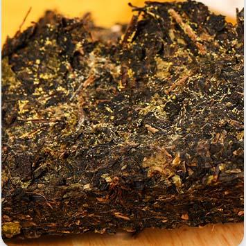 中粮-中茶安化黑茶金花茯砖中茶 百年木仓 湖南安化黑茶福禧临门礼盒760g/金花饱满/原产地直发 商品图2