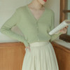 【温柔天花板，显瘦雅致】法式复古v领温柔优雅针织开衫上衣女 2023春夏薄款显瘦防晒空调衫 商品缩略图2