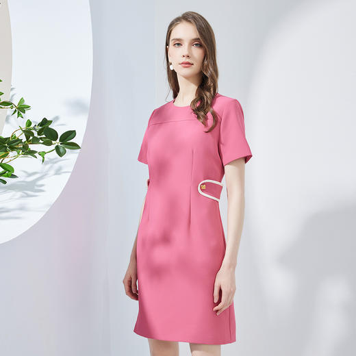 NF8M9斯尔丽瑟俪2023夏季商场同款甜美色系腰显瘦显高连衣裙 商品图2