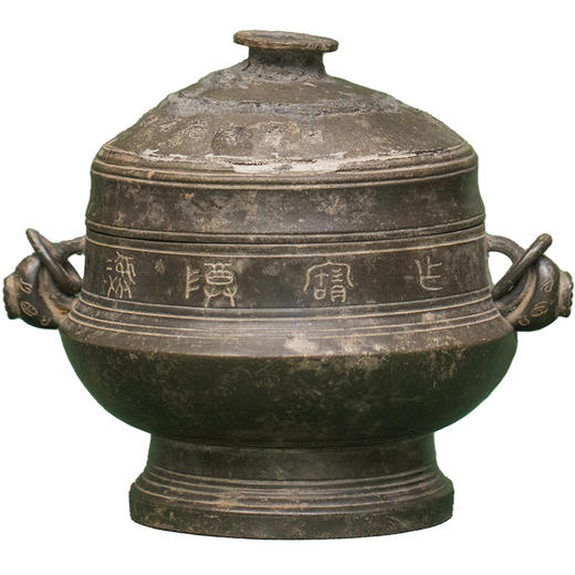 清 锡制彝尊盖罐 商品图5