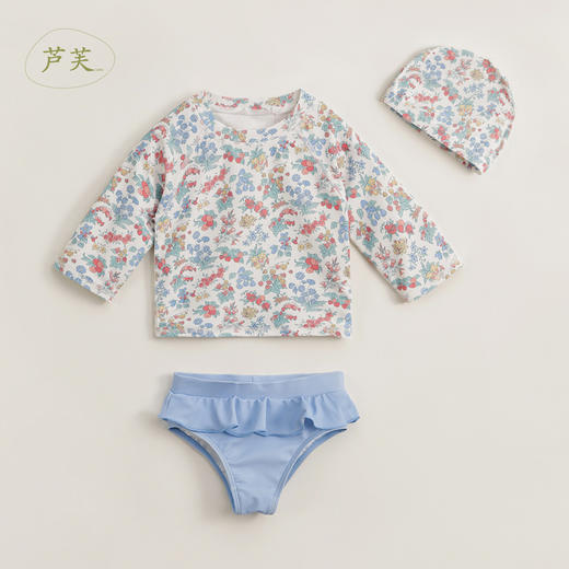 【马克珍妮 芦芙】夏装女童分体游泳衣 儿童游泳套装231116 商品图2