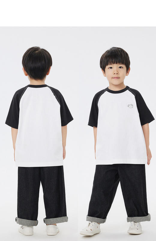 jnby  23年夏款  针织棉插肩袖短袖T恤 1N6114740 商品图8