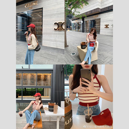 金蘑菇菇【山茶花 艾草牛仔】短裤/半裙/长裤浅蓝百搭牛仔短裤 商品图4