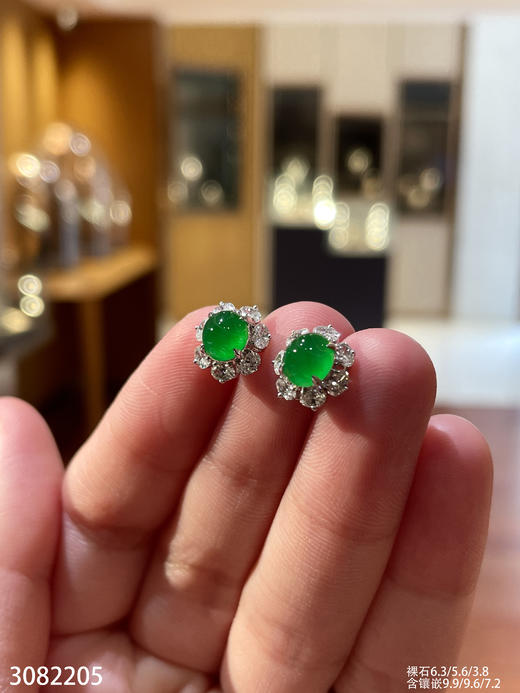 3082205，蛋面耳钉。具体价格微信咨询 商品图7