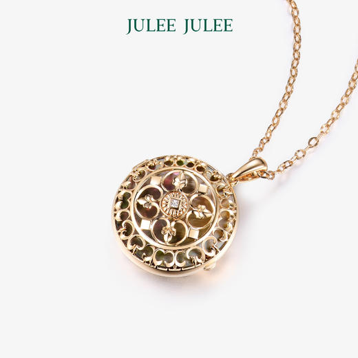 【浮光】相片盒JULEE JULEE茱俪珠宝 18K黄金钻石相片盒吊坠 商品图4