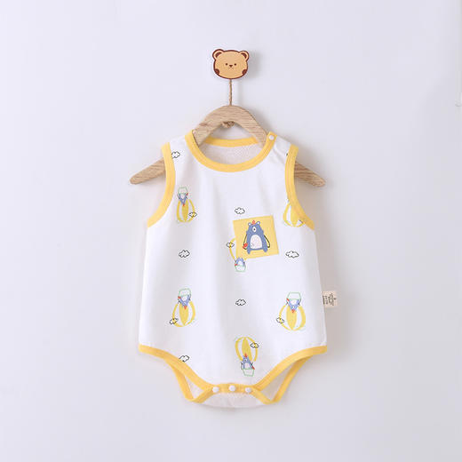 【小背心包屁衣】宝宝衣服包屁衣婴儿夏季全棉新生儿哈衣连体衣薄款睡衣爬爬外出服 商品图1