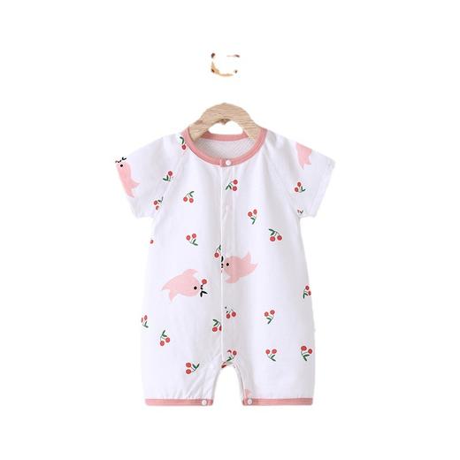 【甄选好棉 轻薄透气连体衣】宝宝连体衣婴儿衣服夏季短袖爬爬外出服装新生儿哈衣全棉睡衣 商品图4