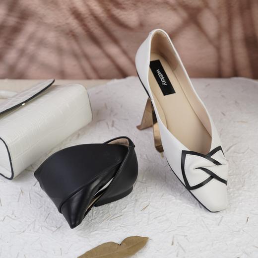 westory女鞋2023夏季新款平底羊皮百搭单鞋羊皮内里内垫73461 商品图3