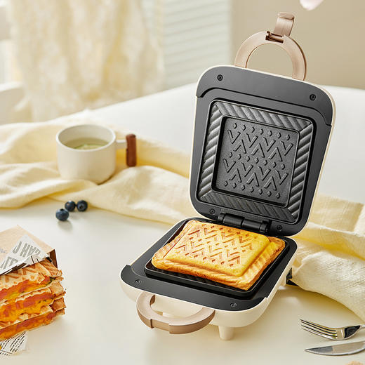 【小程序】小熊三明治机早餐机家用小型多功能面包吐司压烤轻食机SMZ-B05N1（双色可选） 商品图8