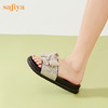 Safiya/索菲娅2023夏季新款闲适假日亮片蝴蝶结休闲外穿平底凉拖SF32110405 商品缩略图1