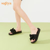 Safiya/索菲娅2023新款闲适假日亮片蝴蝶结休闲外穿平底凉拖SF32110403 商品缩略图3