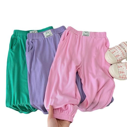 【网红同款！束口防蚊裤】儿童卫裤女童裤子 夏季幼儿园神裤 贴标束脚防蚊裤薄款长裤-QQ 商品图4