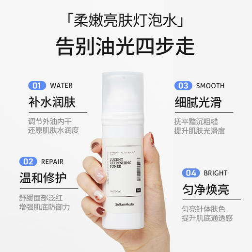 【正品直销】水感肌SUIKANHADA清透水漾焕肤水 深层修护强韧灯泡肌！ 商品图2