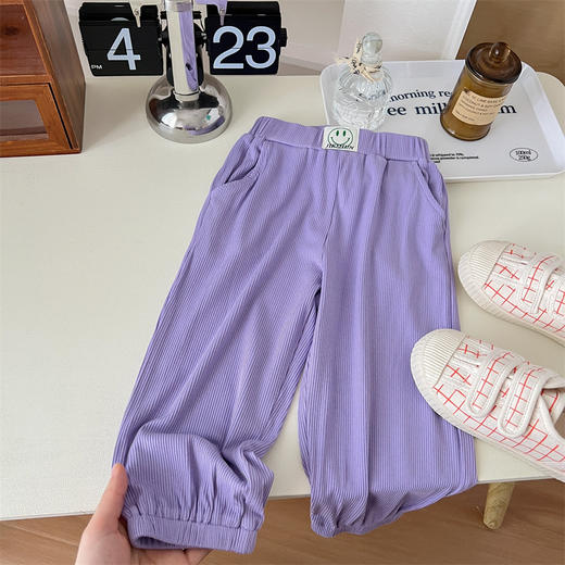 【网红同款！束口防蚊裤】儿童卫裤女童裤子 夏季幼儿园神裤 贴标束脚防蚊裤薄款长裤-QQ 商品图2