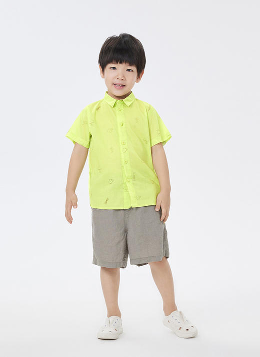 jnby  23年夏款  长绒棉轻薄透气短袖衬衫  1N6211990 商品图8