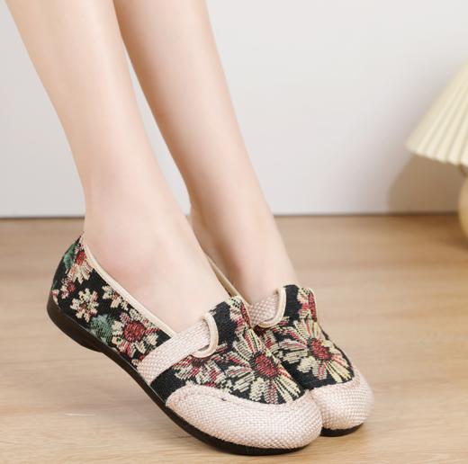 【服装鞋包】-一脚蹬女鞋老北京布鞋舒适透气妈妈鞋 商品图1