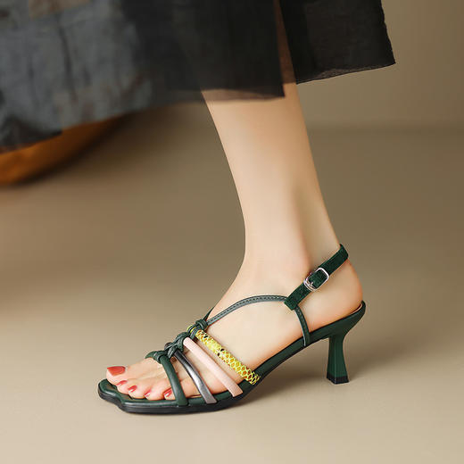 个性简约，拼色舒适露指凉鞋ZYY-A425 商品图0