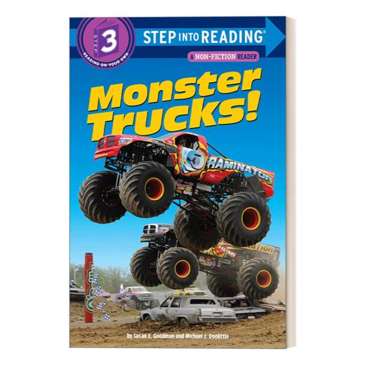 英文原版 Step into Reading 3 - Monster Trucks! 怪兽卡车 英文版 进口英语原版书籍 商品图1