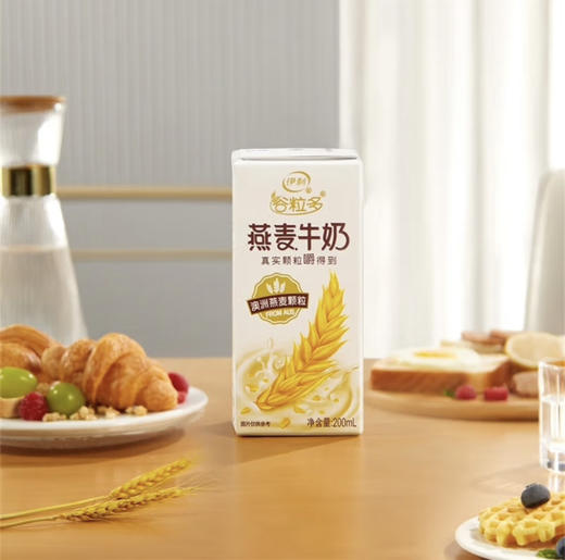 伊利谷粒多 燕麦牛奶200ml*12盒/箱 精选进口澳洲燕麦 礼盒装 商品图3