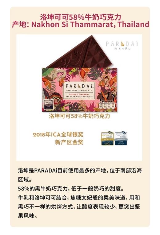 【宝藏泰国巧克力 风土代名词】PARADAI 世界金奖的泰国单一原产地精品巧克力 商品图7