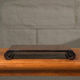 二十世纪 犀皮漆书卷几摆件